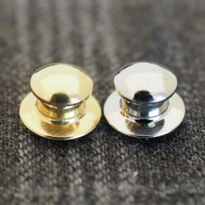 タイタック　留め具　ピンバッジ　ニッケルメッキ