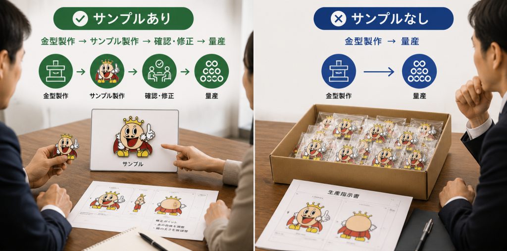 サンプル有無の決定